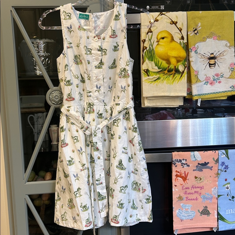 Sarah Patrick Kiel James Patrick Topiary Gardens Toile dress size 6